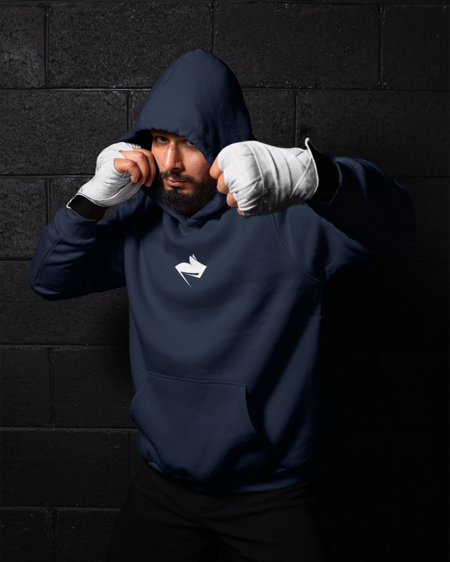 DARK BLUE GYMRAT HOODIE