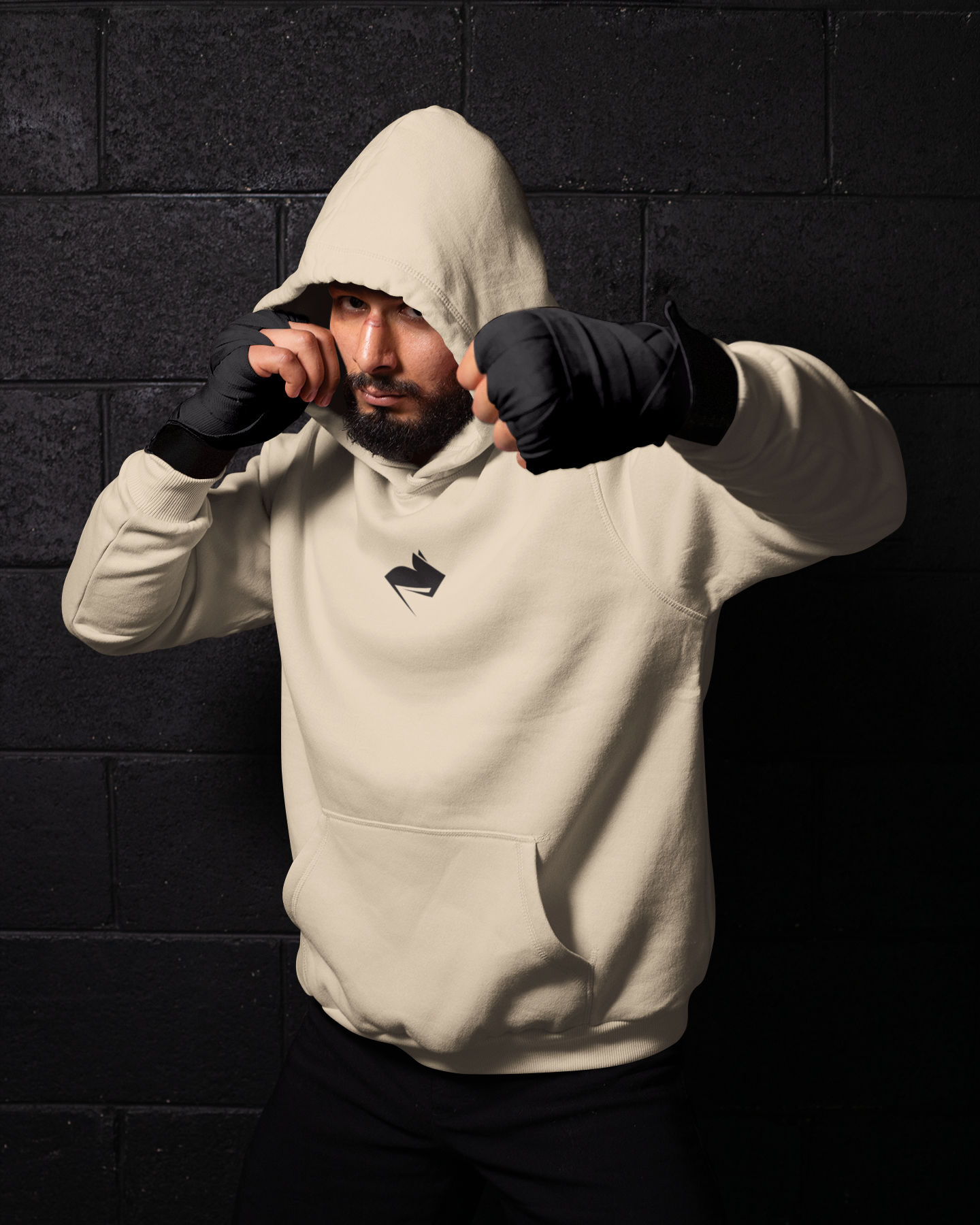 BEIGE GYMRAT HOODIE