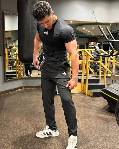 GYMRAT BLACK SWEATPANTS