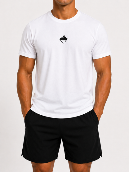 WHITE GYMRAT T-SHIRT