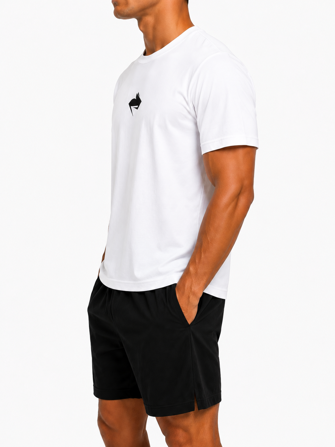 WHITE GYMRAT T-SHIRT